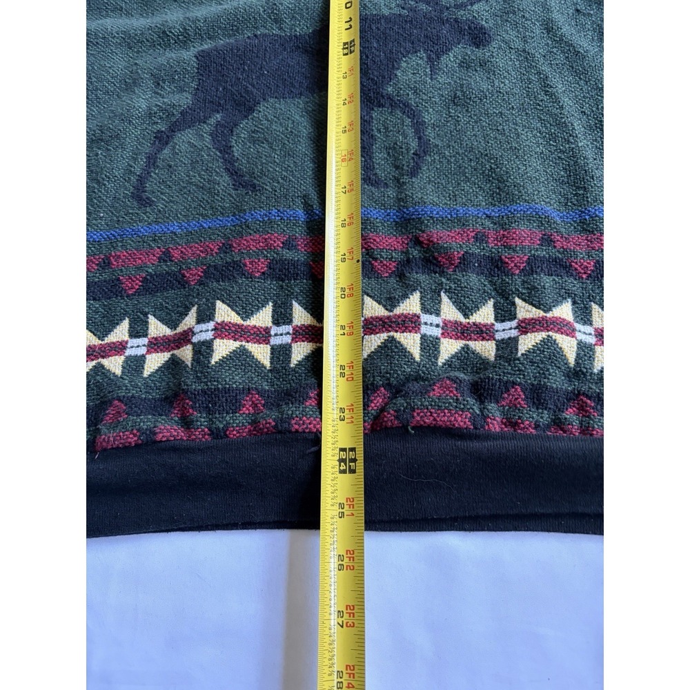 Sugar Street Weavers Pullover Sweater Mens L Moose Crewneck 90s Cotton - Picture 5 of 7
